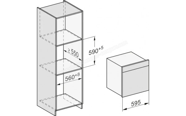 MIELE DGC 7665 HC Pro BB - Dimensions