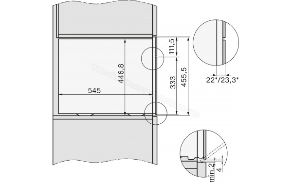 MIELE DGC 7845 HCX Pro PB - Dimensions