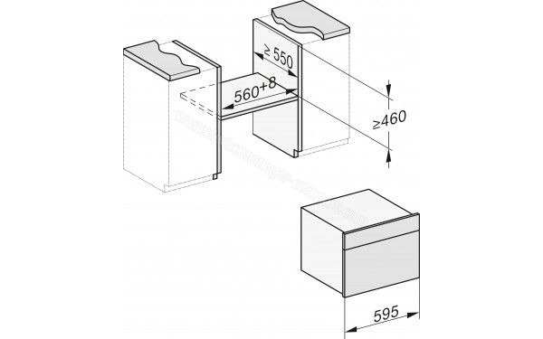 MIELE DGC 7845 HCX Pro GR - Dimensions