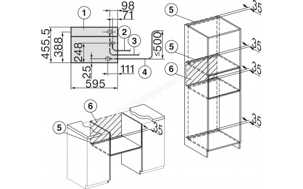 MIELE DGC 7845 HCX Pro NR - Dimensions