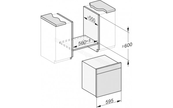 MIELE DGC 7865 HCX Pro BB - Dimensions