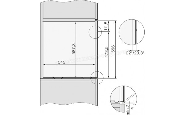 MIELE DGC 7865 HCX Pro NR - Dimensions