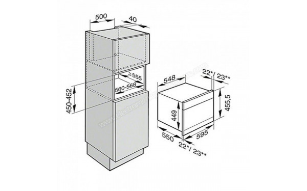 MIELE DGC 6805 XL BB - Sch&eacute;ma technique