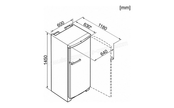 MIELE FN 24062 ws - Dimensions