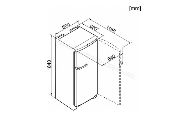 MIELE FN 28062 ws - Dimensions