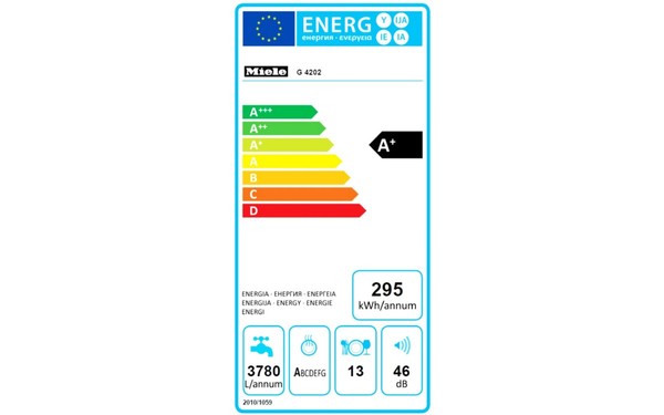 MIELE G 4202 - &Eacute;tiquette &eacute;nergie