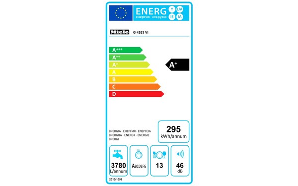 MIELE G 4263 Vi Active Import EU - &Eacute;tiquette &eacute;nergie