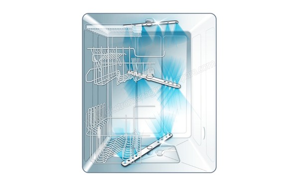 MIELE G 4991 SCVI - Bras de lavage (cr&eacute;dit : Darty)