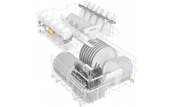 MIELE G 5000 i IN - Vue du panier inf&eacute;rieur et sup&eacute;rieur