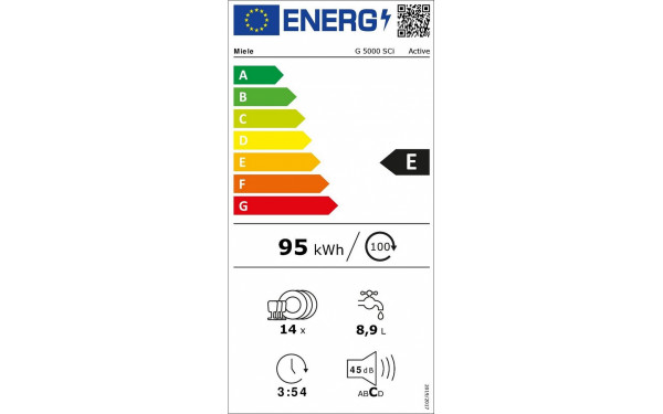 MIELE G 5000 SCi BB - &Eacute;tiquette &eacute;nergie v2