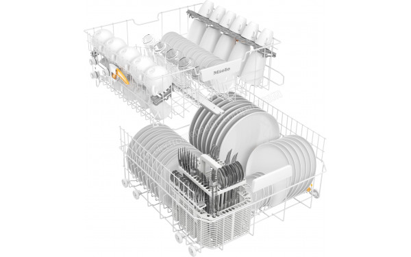 MIELE G 5072 Vi - Vue du panier inf&eacute;rieur et sup&eacute;rieur