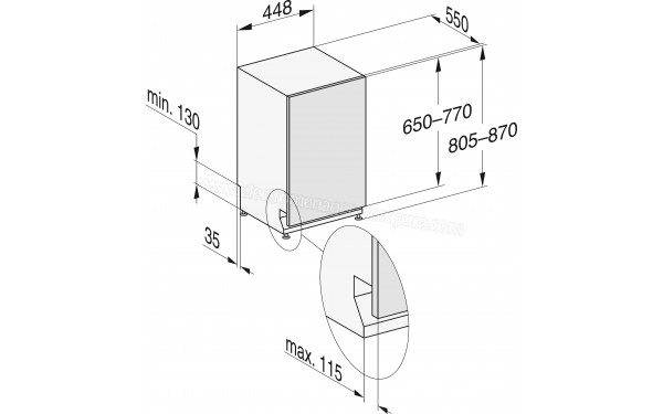 MIELE G 5790 SCVI SL - Dimensions