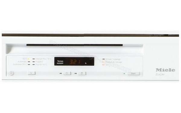 MIELE G 6130 SC EcoCare - Panneau de commandes (cr&eacute;dit : Boulanger)