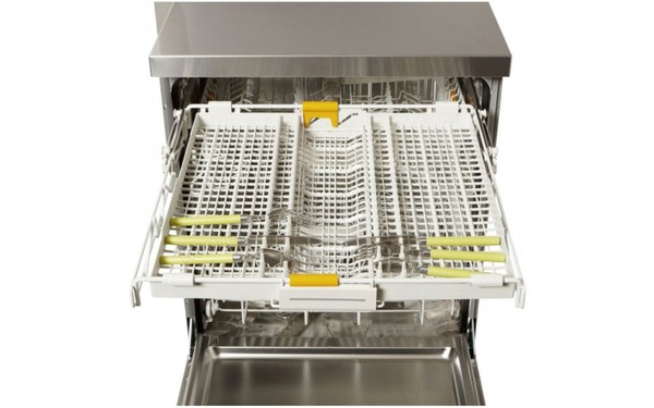 MIELE G 6300 SC Inox - Vue du tiroir sup&eacute;rieur (cr&eacute;dit : Boulanger)