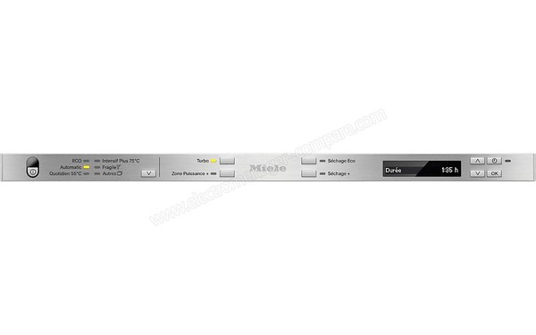 MIELE G 6577 SCVi XXL - Panneau de commandes