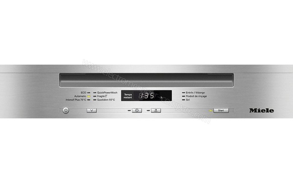 MIELE G 6630 SCU - Panneau de commandes