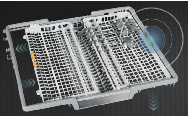 MIELE G 7100 SCi BB - Vue du tiroir sup&eacute;rieur (cr&eacute;dit : Boulanger)