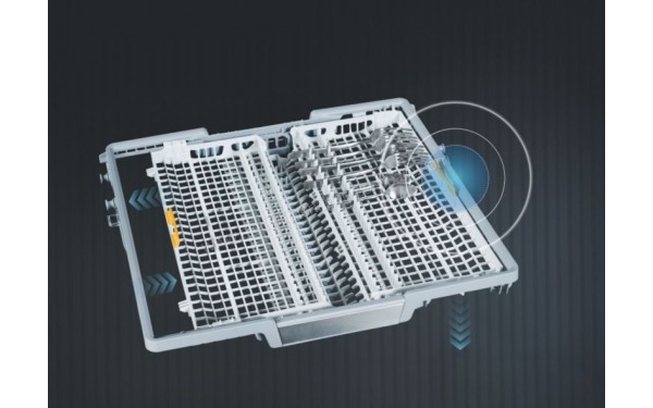 MIELE G 7100 SCi Inox - Vue du tiroir sup&eacute;rieur (cr&eacute;dit : Boulanger)