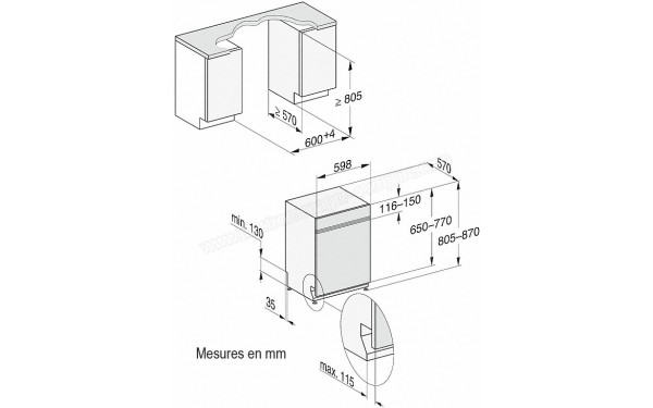 MIELE G 7100 SCi NR - Sch&eacute;ma technique
