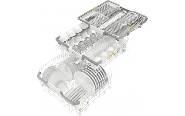 MIELE G 7110 SC AutoDos Blanc - Vue des paniers