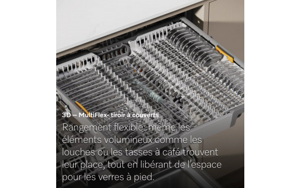 MIELE G 7281 SCVi - Vue du tiroir sup&eacute;rieur