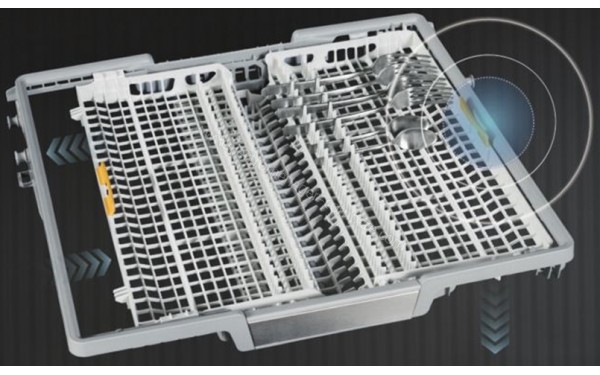 MIELE G 7310 SCi BB AutoDos - Vue du tiroir sup&eacute;rieur (cr&eacute;dit : Boulanger)