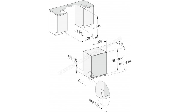 MIELE G 7965 SCVi K2o XXL AutoDos - Sch&eacute;ma technique