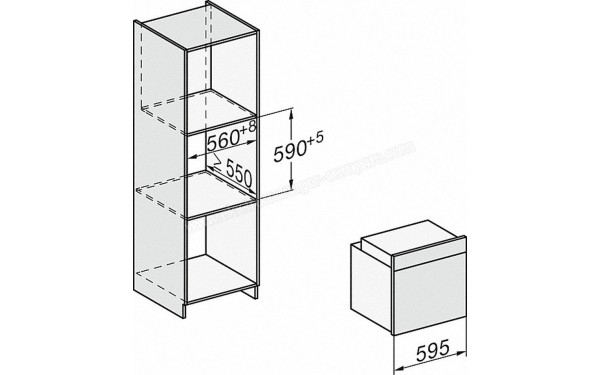 MIELE H 2265-1 B IN - Sch&eacute;ma technique