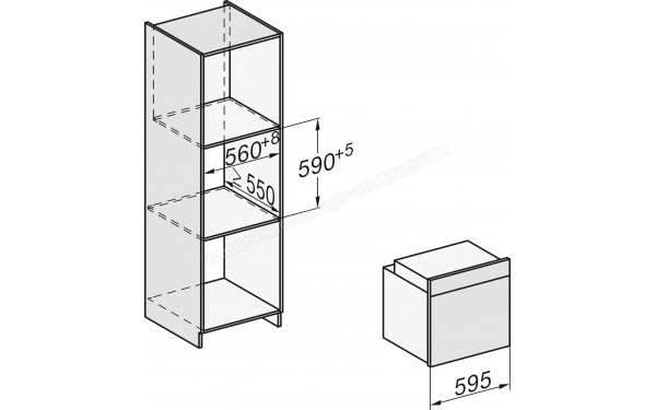 MIELE H 2851 BP IN - Dimensions