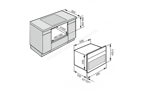 MIELE H 6401 BM BB - Sch&eacute;ma technique