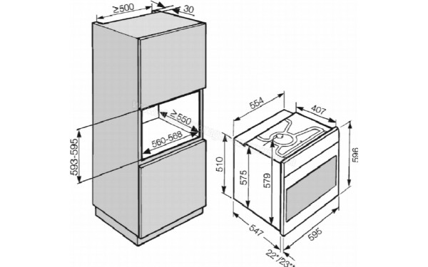 MIELE H 6860 BP BR - Sch&eacute;ma technique