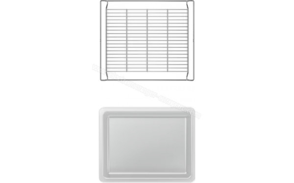 MIELE H 7440 BMX PB - Vue de la grille et du l&egrave;chefrite