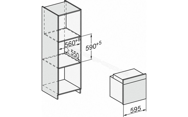 MIELE H 7460 BP NR - Sch&eacute;ma technique