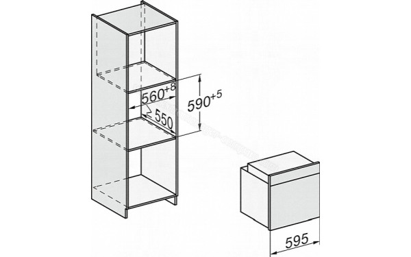 MIELE H 7860 BP IN - Dimensions