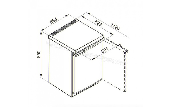 MIELE K 12010 S-2 - Sch&eacute;ma d'encastrement