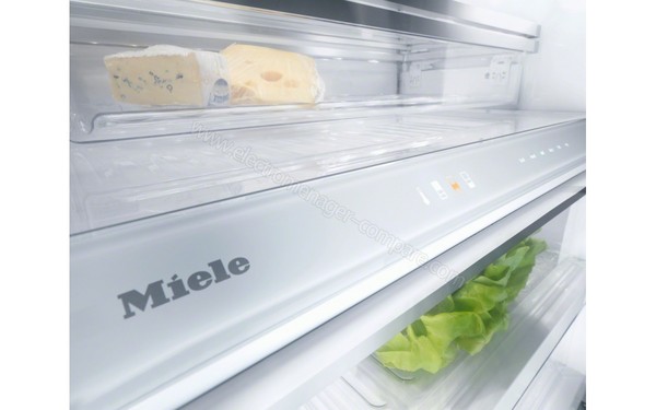 MIELE K 1801 Vi - Vue des commandes de r&eacute;glage de l'humidit&eacute;