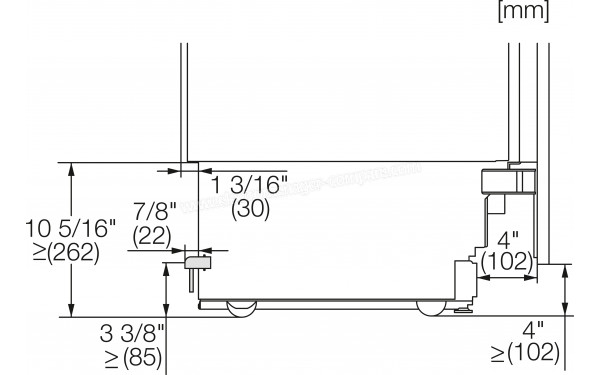 MIELE K 2902 Vi - Dimensions