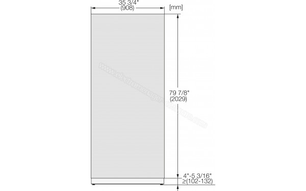 MIELE K 2902 Vi - Dimensions