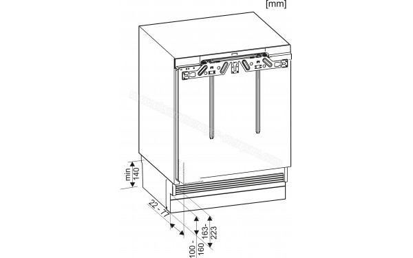MIELE K 31222 Ui-1 - Dimensions