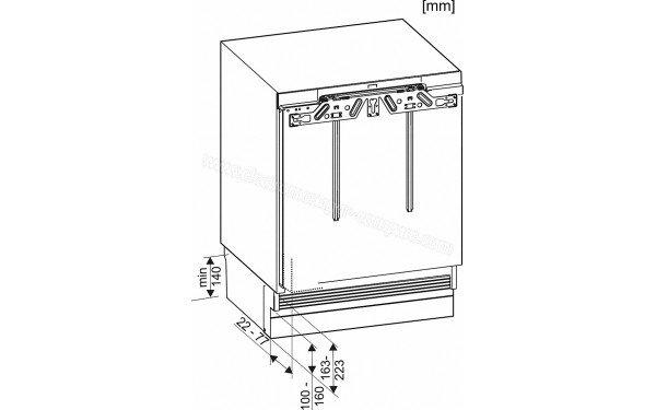 MIELE K 31222 Ui - Sch&eacute;ma technique