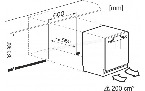 MIELE K 31252 Ui-1 - Dimensions