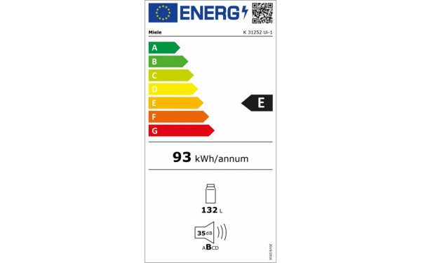MIELE K 31252 Ui-1 - &Eacute;tiquette &eacute;nergie v2