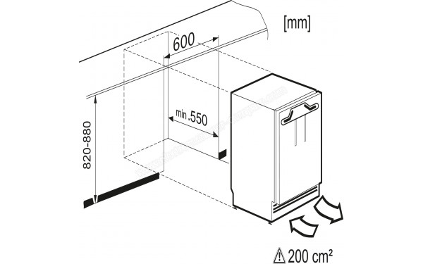 MIELE K 31252 Ui - Dimensions