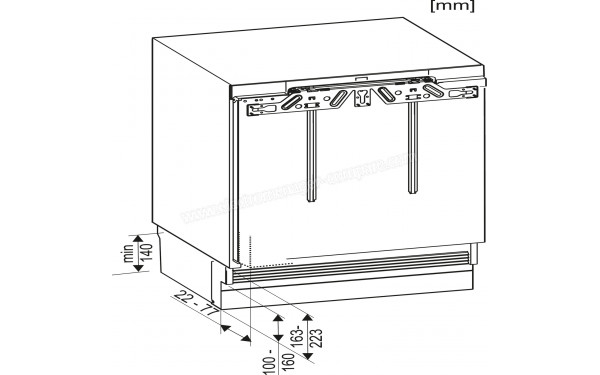 MIELE K 31252 Ui - Dimensions