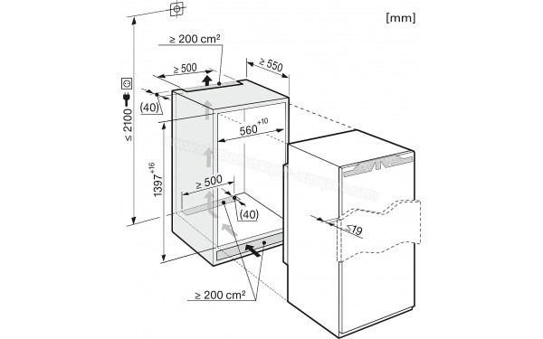 MIELE K 35222 iD - Sch&eacute;ma d'installation