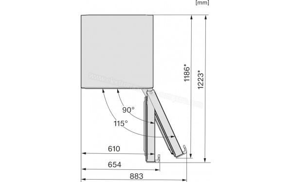 MIELE K 4776 ED - Dimensions