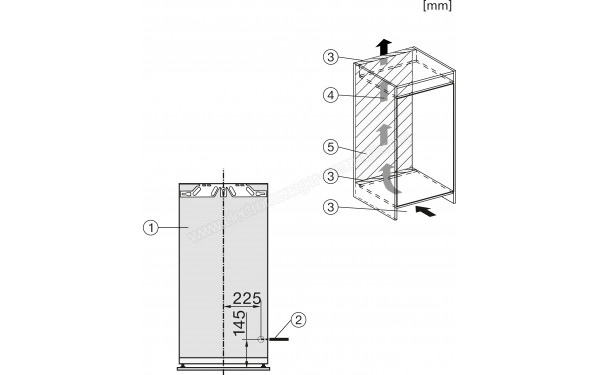 MIELE K 7347 C - Dimensions