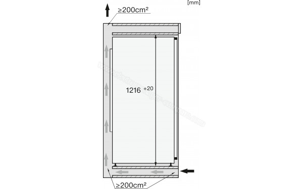 MIELE K 7347 C - Dimensions