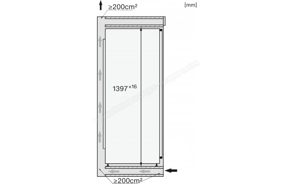 MIELE K 7434 E - Dimensions