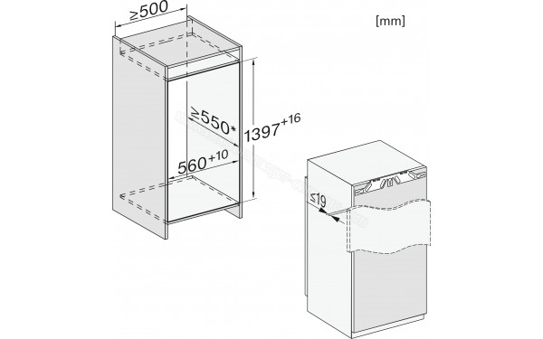 MIELE K 7444 D - Dimensions